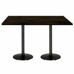 Best Pirce 🛒 KFI Furniture KFI Urban Loft 36" X 72" Conference Table - Espresso - Black Base - Bistro ⌛