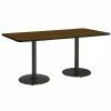 Best reviews of 😉 KFI Furniture KFI Mode 36" X 96" Conference Table - Walnut - Black Base - Standard Height ✨