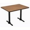 Cheapest ⌛ KFI Furniture KFI Mode 30" X 48" Conference Table - Cherry - Black T Base - Bistro Height 🛒