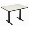 Coupon ✔️ KFI Furniture KFI Mode 30" X 48" Conference Table - Linen - Black T Base - Bistro Height 🔥
