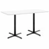 Best Sale 🔔 KFI Furniture KFI Mode 36" X 72" Conference Table - White - Black X Base - Bistro Height 🥰