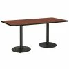 Best Sale 😉 KFI Furniture KFI Mode 36" X 84" Conference Table - Mahogany - Black Base - Standard Height 🔥