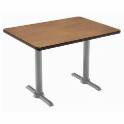 Brand new 🎁 KFI Furniture KFI Mode 30" X 60" Conference Table - Cherry - Silver T Base - Standard Height 🎉
