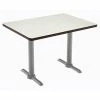 Flash Sale ✨ KFI Furniture KFI Mode 30" X 60" Conference Table - Linen - Silver T Base - Standard Height 🧨