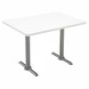 Promo 🎉 KFI Furniture KFI Mode 30" X 60" Conference Table - White - Silver T Base - Standard Height 🌟