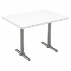 Buy 🔥 KFI Furniture KFI Mode 30" X 60" Conference Table - White - Silver T Base - Bistro Height 😉