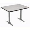 Best Sale 🤩 KFI Furniture KFI Mode 30" X 60" Conference Table - Grey - Silver T Base - Bistro Height ⌛