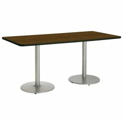 Budget ✨ KFI Furniture KFI Mode 36" X 96" Conference Table - Walnut Top - Bistro Height 🌟