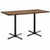 Promo ⭐ KFI Furniture KFI Mode 30" X 72" Conference Table - Cherry - Black X Base - Bistro Height 🥰