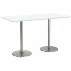 Flash Sale ❤️ KFI Furniture KFI Mode 36" X 96" Conference Table - White - Bistro Height 🌟