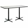 Top 10 ✔️ KFI Furniture KFI 30" X 72" Conference Table - Linen Top - Black X-Base - Bistro Height 🛒