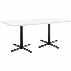 Outlet 💯 KFI Furniture KFI Mode 30" X 72" Conference Table - White - Black X Base - Standard Height 🔔