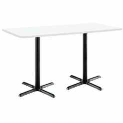 Cheapest 🛒 KFI Furniture KFI Mode 30" X 72" Conference Table - White - Black X Base - Bistro Height 🧨