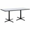 Deals 🛒 KFI Furniture KFI 30" X 72" Conference Table - Grey Top - Black X-Base ⭐