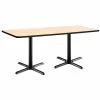 Best Pirce ✨ KFI Furniture KFI 30" X 72" Conference Table - Natural Top - Black X-Base 🥰