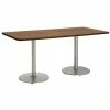 Coupon ❤️ KFI Furniture KFI Mode 36" X 72" Conference Table - Cherry - Brown Edge - 36" Counter Height 🎁