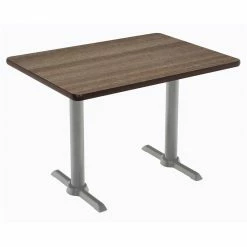Flash Sale 🧨 KFI Furniture KFI Mode 30" X 48" Conference Table - Teak - Silver T Base - Standard Height ✨