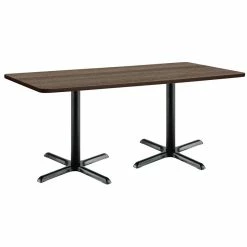 Best Pirce 🥰 KFI Furniture KFI Mode 30" X 72" Breakroom Table - Teak - X-Base - 36" Counter Height ⌛