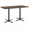 Best deal 🔔 KFI Furniture KFI Mode 30" X 72" Conference Table - Teak - Black X Base - Bistro Height 💯