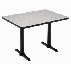 Cheapest 😍 KFI Furniture KFI Mode 30" X 48" Conference Table - Graphite - Black T Base - Bistro Height 😍