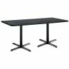 Cheapest 🤩 KFI Furniture KFI 30" X 72" Conference Table - Graphite Top - Black X-Base ⭐
