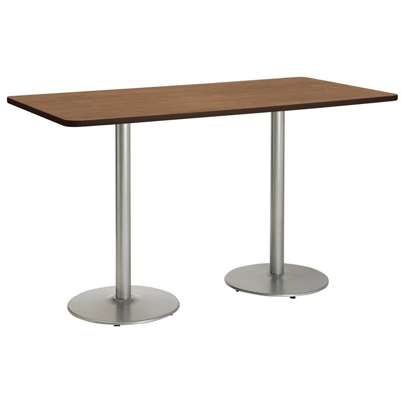 Promo ๐ KFI Furniture KFI Mode 42" X 72" Conference Table Cherry Round Silver Base Bistro Height ๐ 1 Promo ๐ KFI Furniture KFI Mode 42" X 72" Conference Table Cherry Round Silver Base Bistro Height ๐