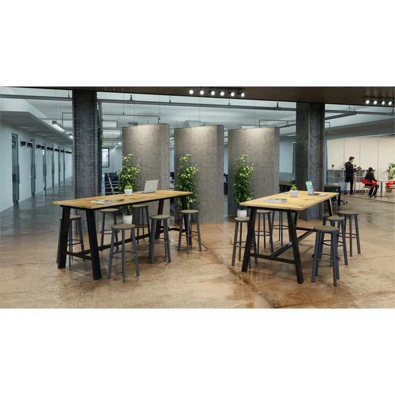 Best deal ๐ KFI Furniture KFI 42 X 72 X 36" H Conference Table With Vintage Steel Frame Barnwood ๐ฅ 2 Best deal ๐ KFI Furniture KFI 42 X 72 X 36" H Conference Table With Vintage Steel Frame Barnwood ๐ฅ - Image 2