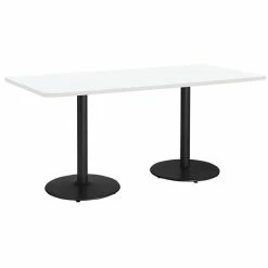 Coupon 🛒 KFI Furniture KFI Mode 42" X 96" Conference Table With White Round Black Base Bistro Height 🛒 -Guest Chairs Sales 2281587 1 L