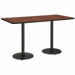 Promo ๐ KFI Furniture KFI Mode 42" X 96" Conference Table Mahogany Round Black Base Bistro Height โค๏ธ 5 Promo ๐ KFI Furniture KFI Mode 42" X 96" Conference Table Mahogany Round Black Base Bistro Height โค๏ธ -Guest Chairs Sales 2281594 1 L