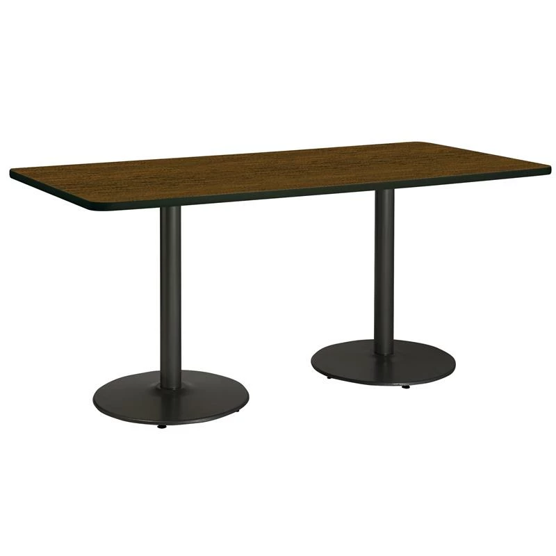 Best deal โ๏ธ KFI Furniture KFI Mode 42" X 96" Conference Table With Walnut Round Black Base Bistro Height ๐ 2 Best deal โ๏ธ KFI Furniture KFI Mode 42" X 96" Conference Table With Walnut Round Black Base Bistro Height ๐ - Image 2