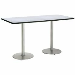 Best deal ๐ KFI Furniture KFI Mode 42" X 96" Conference Table Grey Round Silver Base Bistro Height ๐ 5 Best deal ๐ KFI Furniture KFI Mode 42" X 96" Conference Table Grey Round Silver Base Bistro Height ๐ -Guest Chairs Sales 2281615 1 L