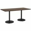 Top 10 🤩 KFI Furniture KFI Mode 42" X 72" Conference Table Teak Round Black Base Standard Height 😍
