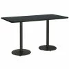 Coupon ❤️ KFI Furniture KFI Mode 42" X 84" Conference Table Graphite Round Black Base Bistro Height 🧨