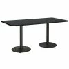 Best Pirce 🧨 KFI Furniture KFI Mode 42" X 96" Conference Table With Graphite Round Black Base Bistro Height 😉