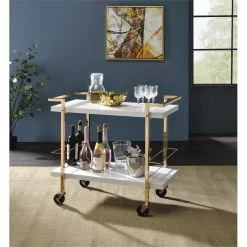 Best Pirce ๐ OS Home And Office Furniture Alios Serving Cart With White Gold Frame ๐ฅ 9 Best Pirce ๐ OS Home And Office Furniture Alios Serving Cart With White Gold Frame ๐ฅ -Guest Chairs Sales 2295617 2 L