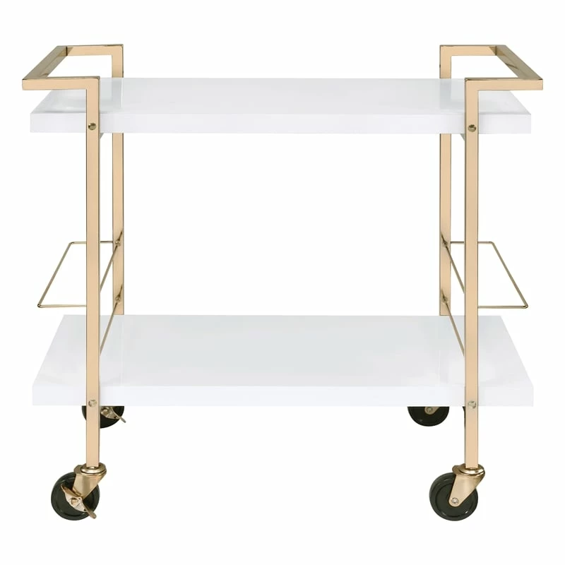 Best Pirce ๐ OS Home And Office Furniture Alios Serving Cart With White Gold Frame ๐ฅ 5 Best Pirce ๐ OS Home And Office Furniture Alios Serving Cart With White Gold Frame ๐ฅ - Image 5