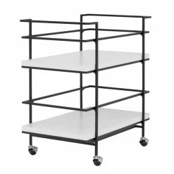 Budget π Studio Designs Home Keystone 2-Tier Metal Bar Cart In Black And White 𧨠19 Budget π Studio Designs Home Keystone 2-Tier Metal Bar Cart In Black And White 𧨠-Guest Chairs Sales 2295735 8 L