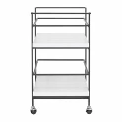 Budget π Studio Designs Home Keystone 2-Tier Metal Bar Cart In Black And White 𧨠20 Budget π Studio Designs Home Keystone 2-Tier Metal Bar Cart In Black And White 𧨠-Guest Chairs Sales 2295735 9 L