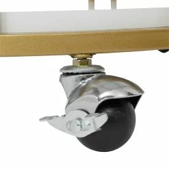 Promo ✔️ Studio Designs Home Pavillion Metal 2-Tier Mobile Bar Cart In Gold 🥰 -Guest Chairs Sales 2295740 6 L