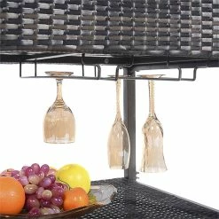 Hot Sale 🌟 Costway Rattan Portable Outdoor Patio Cooler Cart With Shelf In Mix Brown 🌟 -Guest Chairs Sales 2301302 3 L