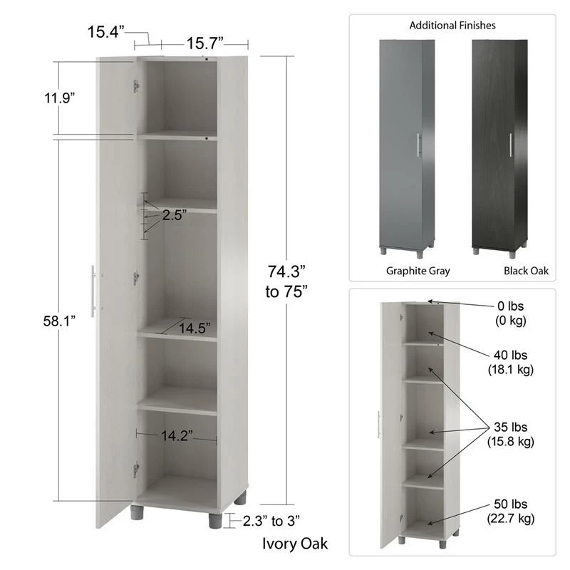 Top 10 ๐ Ameriwood Home Systembuild Camberly 16" Utility Storage Cabinet In Graphite Gray ๐ 5 Top 10 ๐ Ameriwood Home Systembuild Camberly 16" Utility Storage Cabinet In Graphite Gray ๐ - Image 5