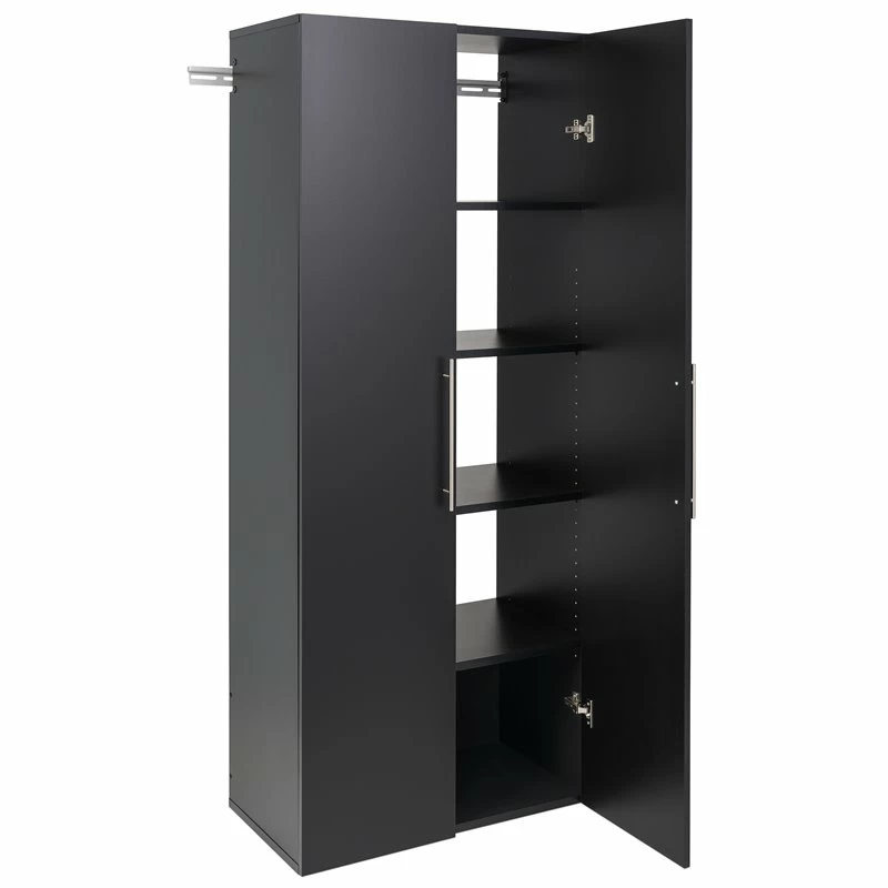 Promo ๐ Prepac HangUps 30" Large Wooden Garage Storage Cabinet In Black ๐ 2 Promo ๐ Prepac HangUps 30" Large Wooden Garage Storage Cabinet In Black ๐ - Image 2