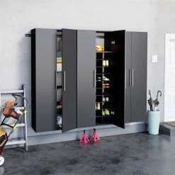 Promo ๐ Prepac HangUps 30" Large Wooden Garage Storage Cabinet In Black ๐ 22 Promo ๐ Prepac HangUps 30" Large Wooden Garage Storage Cabinet In Black ๐ -Guest Chairs Sales 2332601 18 L