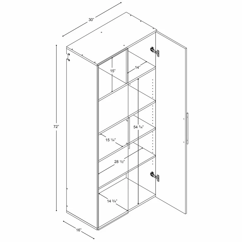 Promo ๐ Prepac HangUps 30" Large Wooden Garage Storage Cabinet In Black ๐ 12 Promo ๐ Prepac HangUps 30" Large Wooden Garage Storage Cabinet In Black ๐ - Image 12