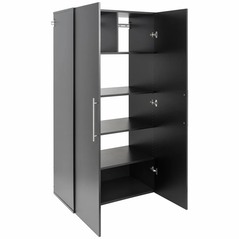 Outlet π Prepac HangUps 36" Large Wooden Garage Storage Cabinet In Black β¨ 3 Outlet π Prepac HangUps 36" Large Wooden Garage Storage Cabinet In Black β¨ - Image 3