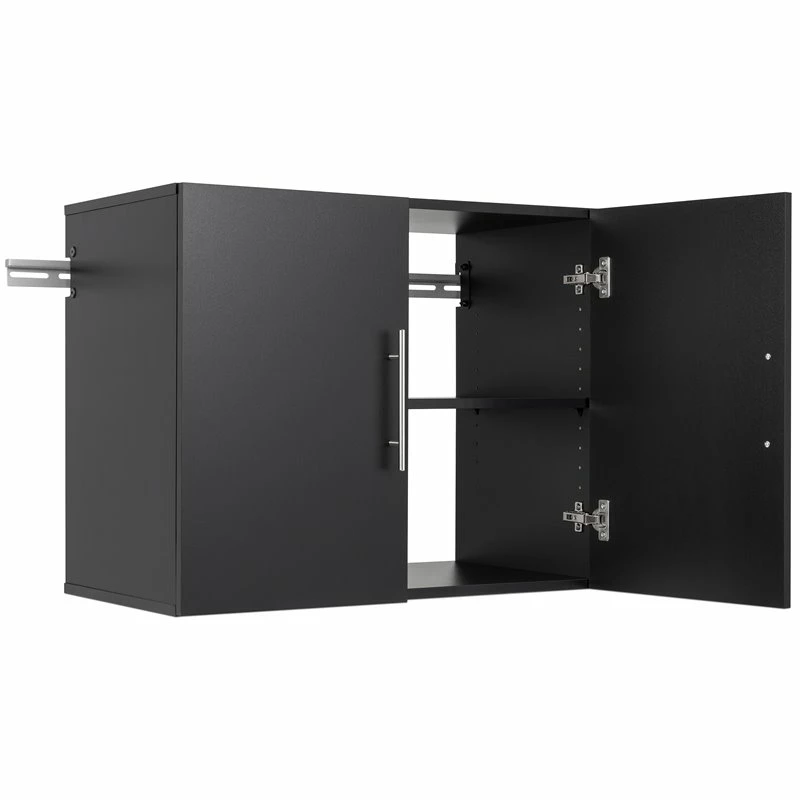 Discount ๐ Prepac HangUps 30" Upper Wooden Garage Storage Cabinet In Black ๐ฏ 2 Discount ๐ Prepac HangUps 30" Upper Wooden Garage Storage Cabinet In Black ๐ฏ - Image 2