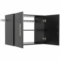 Discount ๐ Prepac HangUps 30" Upper Wooden Garage Storage Cabinet In Black ๐ฏ 15 Discount ๐ Prepac HangUps 30" Upper Wooden Garage Storage Cabinet In Black ๐ฏ -Guest Chairs Sales 2332605 11 L