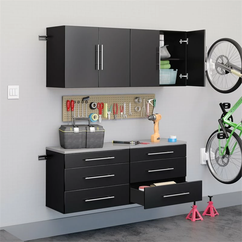 Discount ๐ Prepac HangUps 30" Upper Wooden Garage Storage Cabinet In Black ๐ฏ 10 Discount ๐ Prepac HangUps 30" Upper Wooden Garage Storage Cabinet In Black ๐ฏ - Image 10