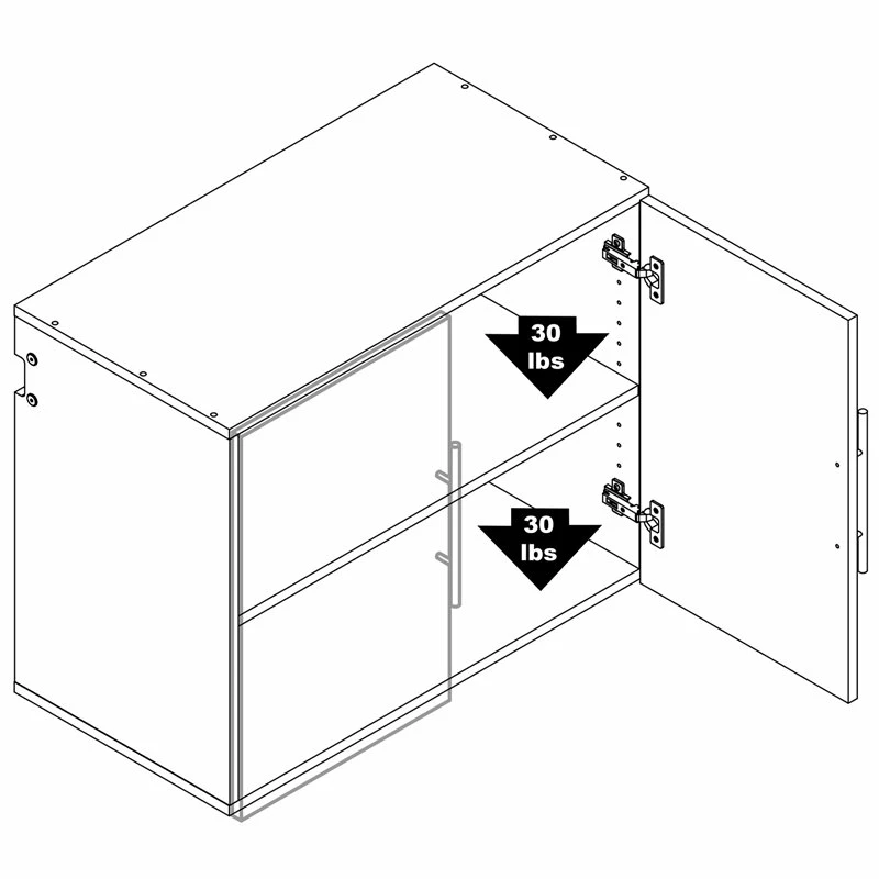 Discount ๐ Prepac HangUps 30" Upper Wooden Garage Storage Cabinet In Black ๐ฏ 13 Discount ๐ Prepac HangUps 30" Upper Wooden Garage Storage Cabinet In Black ๐ฏ - Image 13
