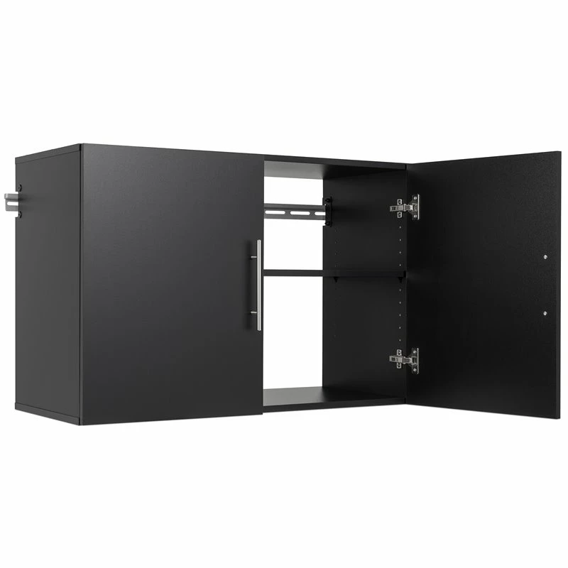 Best Pirce ❤️ Prepac HangUps 36" Upper Wooden Garage Storage Cabinet In Black ✨ 2 Best Pirce ❤️ Prepac HangUps 36" Upper Wooden Garage Storage Cabinet In Black ✨ - Image 2